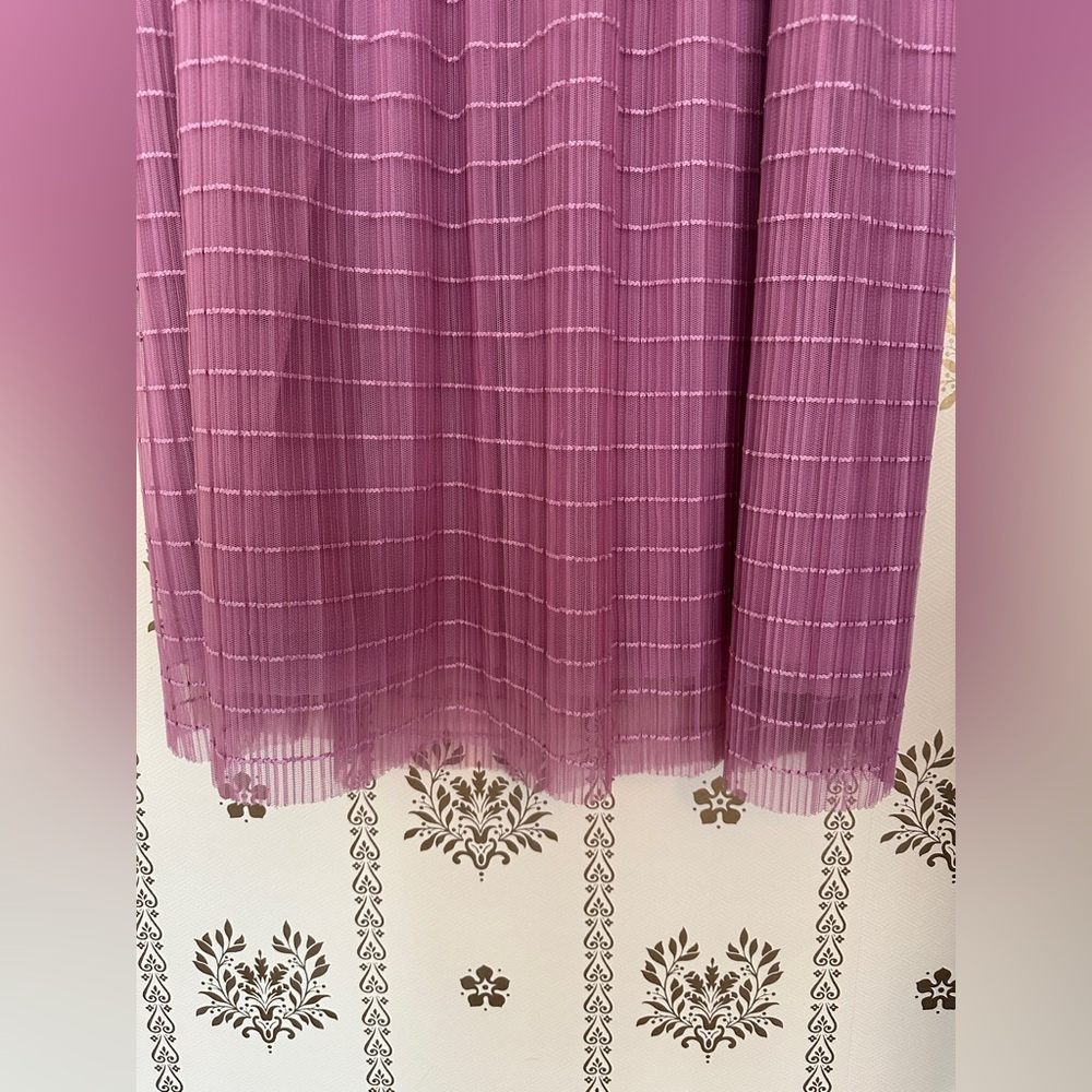 On 34th Tulle Mauve Orchid A-Line Midi Skirt Plus Size 1X - Picture 3 of 9